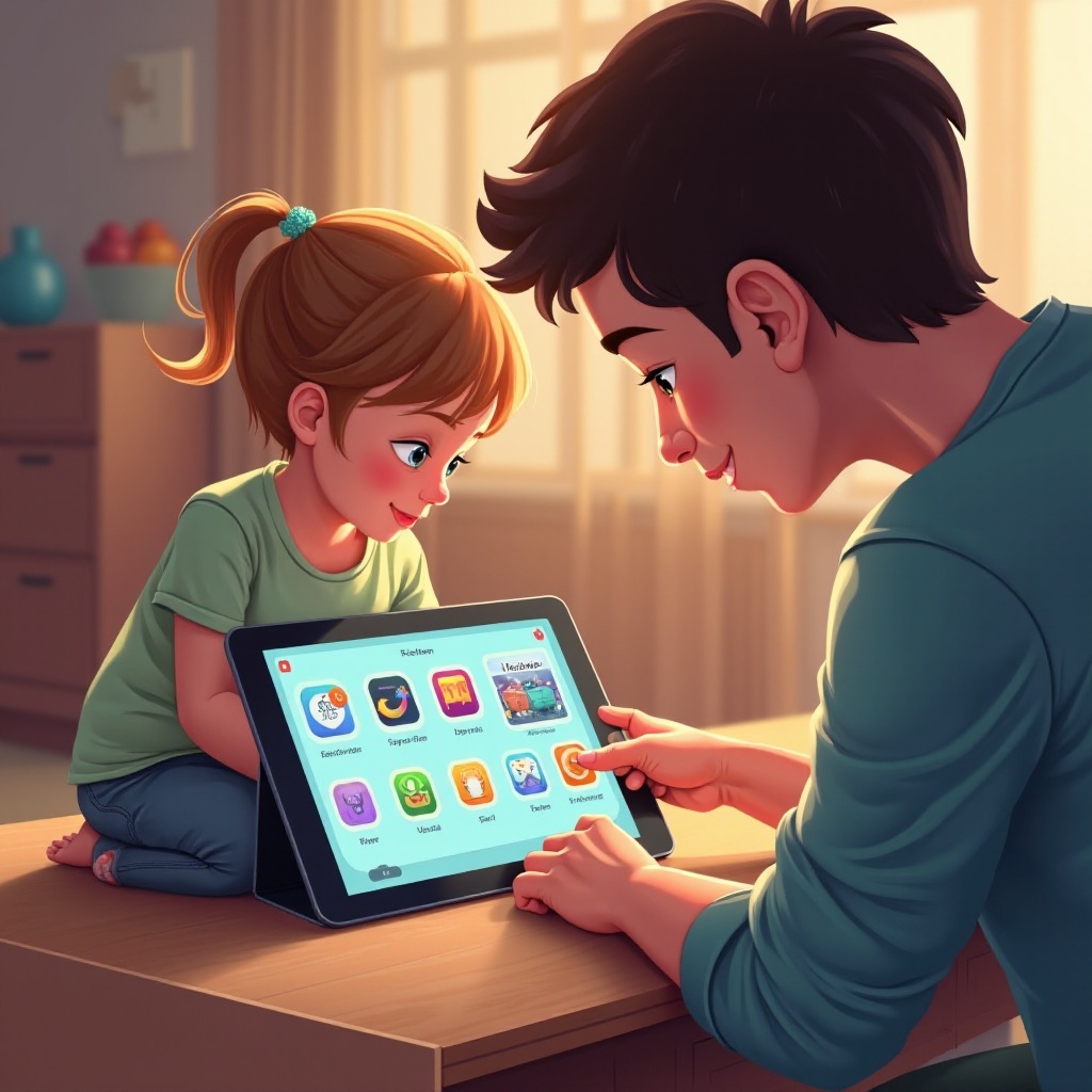 tablet für kinder einrichten